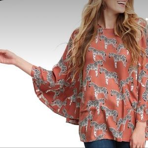 Zebra Blouse World Market